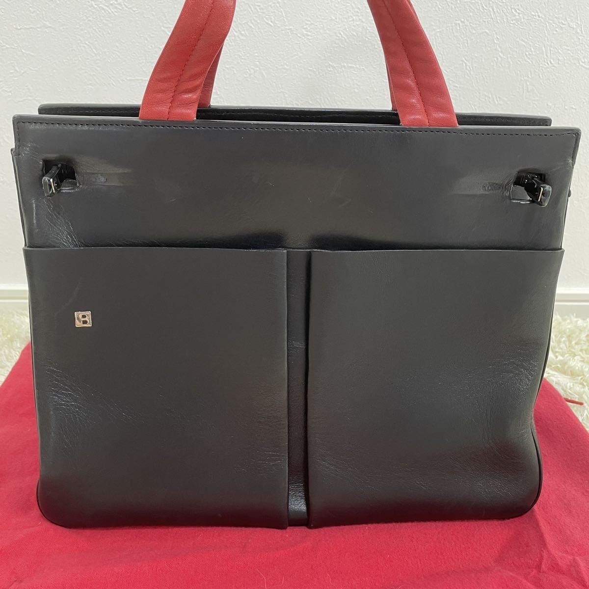 1円 美品☆ BALLY バリー 2way レザーショルダーバッグ ハンドバッグ