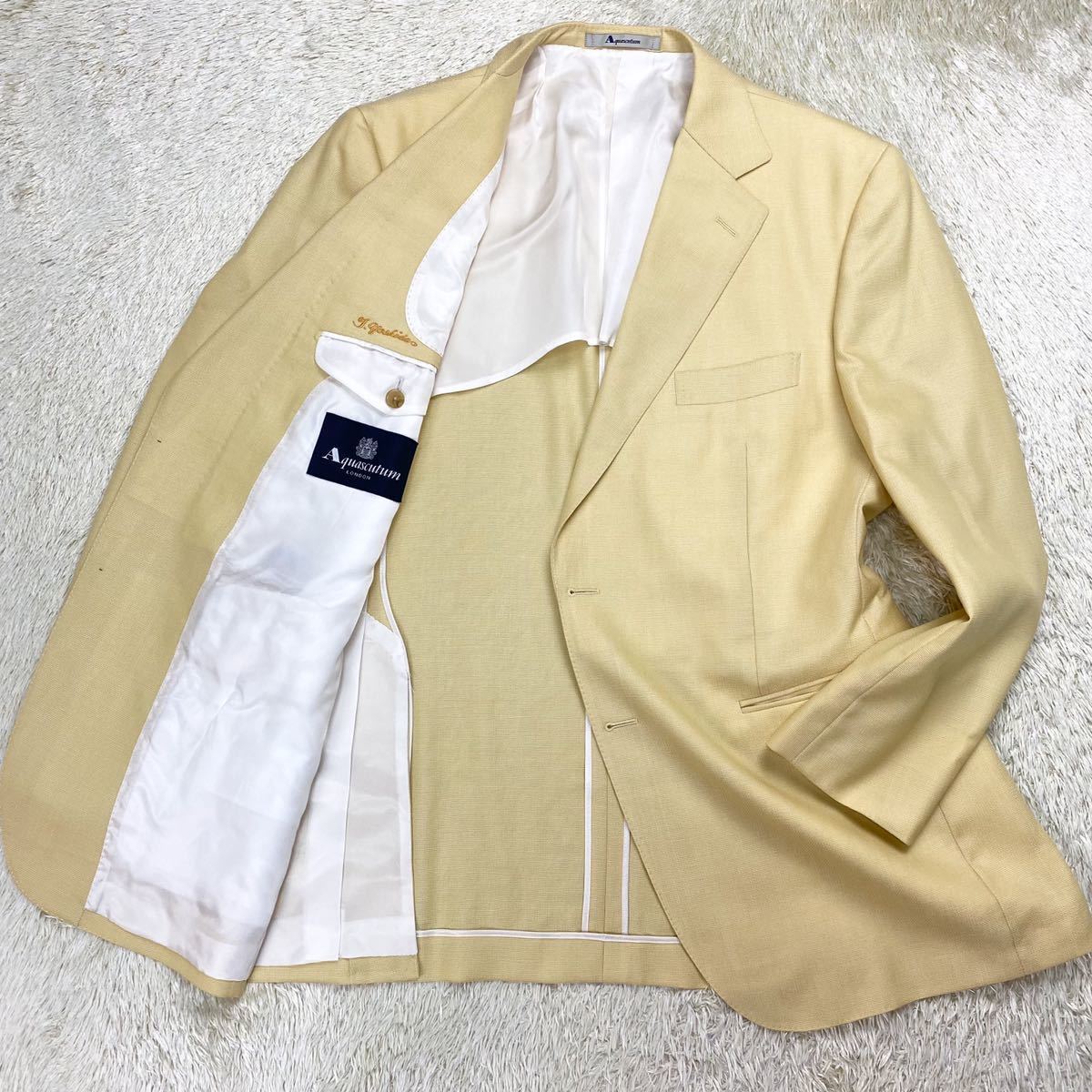 贅沢素材!! アクアスキュータム 【至高の逸品】 Aquascutum テーラード
