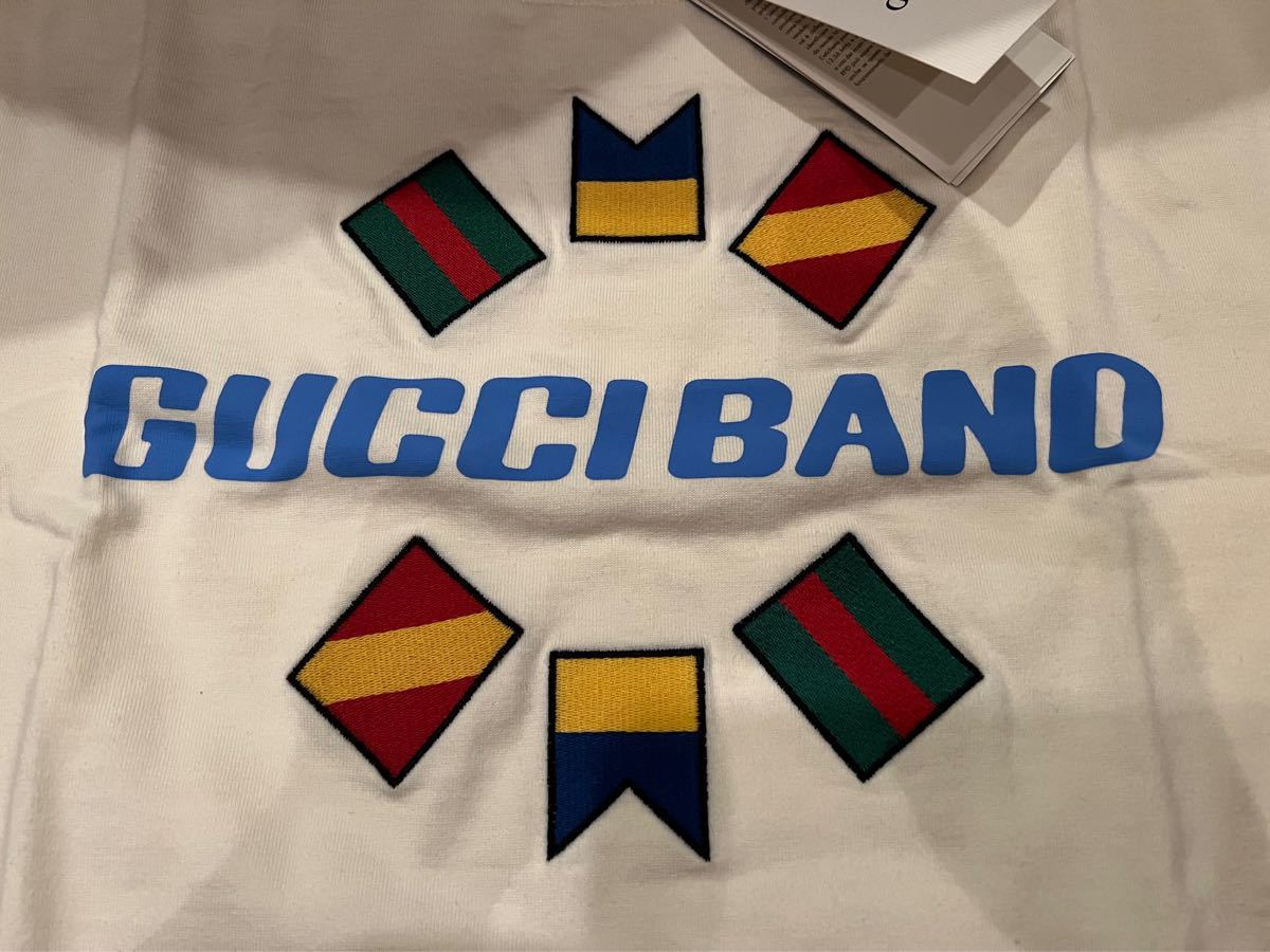 【新品未使用】グッチ バンド Tシャツ M tee Gucci band ロゴ