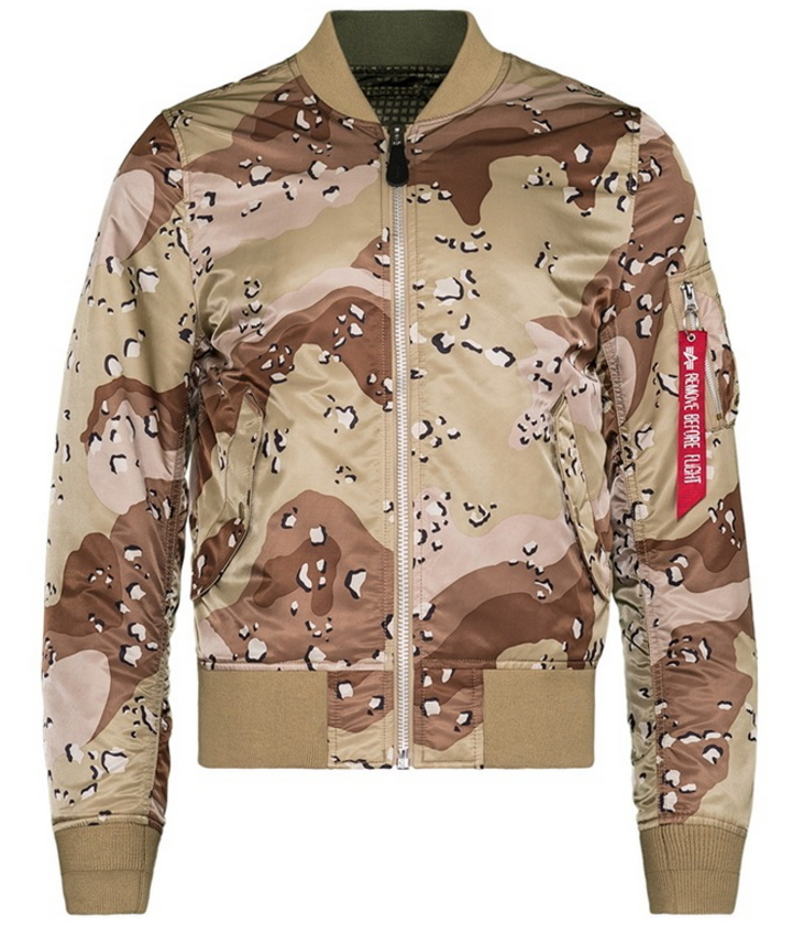 即決!アルファ インダストリーズ ALPHA MA-1 DOUBLE CAMO リバーシブル チョコチップカモフラージュ S_画像1
