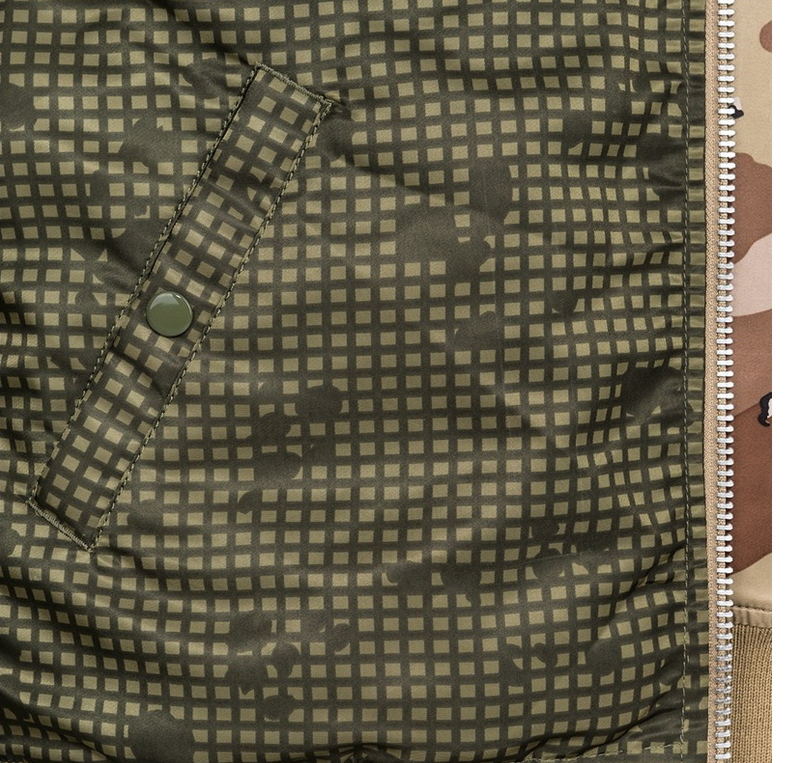 即決!アルファ インダストリーズ ALPHA MA-1 DOUBLE CAMO リバーシブル チョコチップカモフラージュ S_画像5