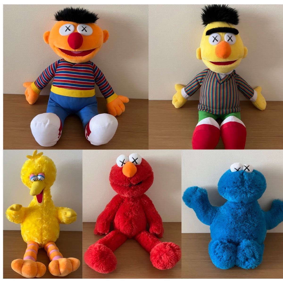 セサミストリート ユニクロ KAWS ぬいぐるみ カウズ SESAME STREET