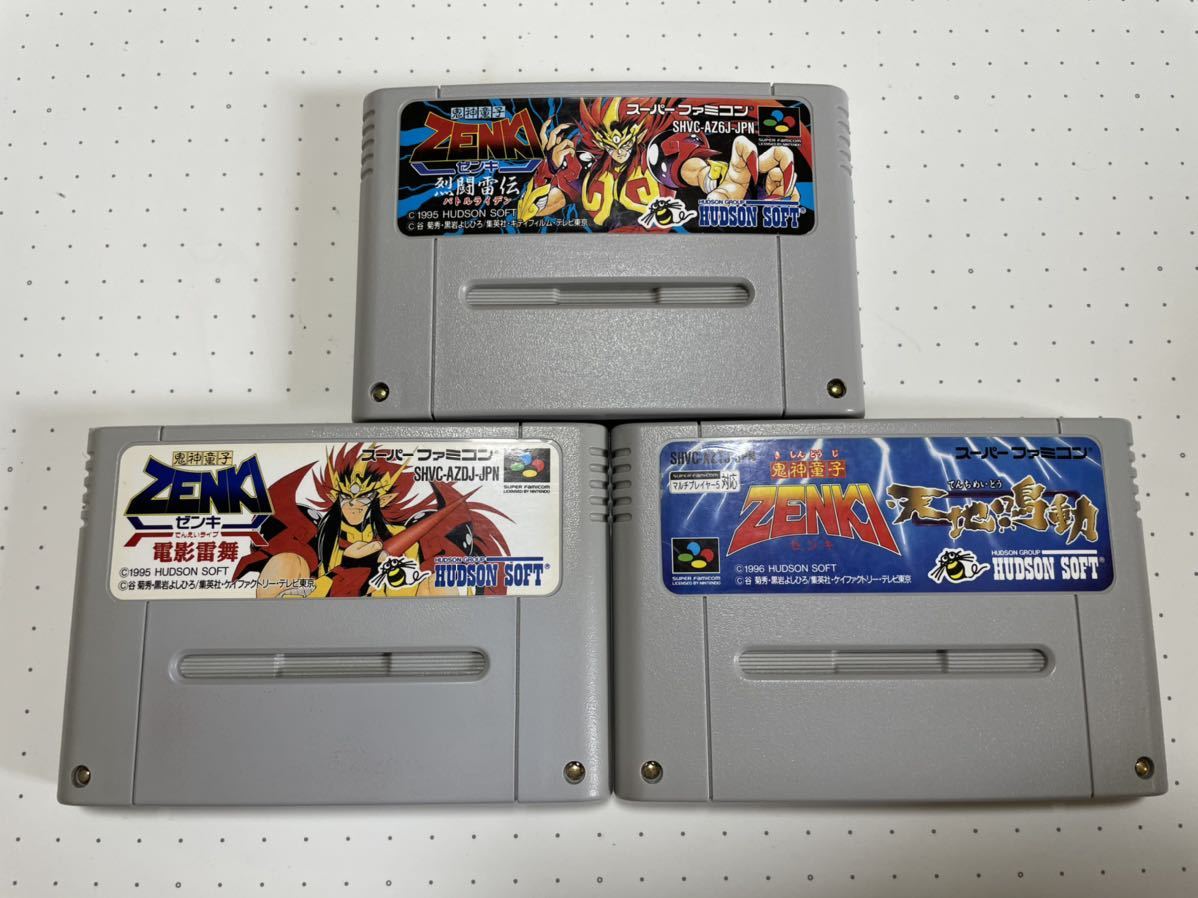 スーパーファミコン ソフト ゼンキ ZENKI 3作品セット 家庭用ゲーム
