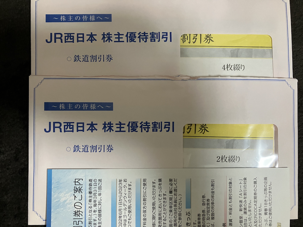 送料無料】JR西日本 株主優待券6枚 株主優待割引券 setarajambi.org