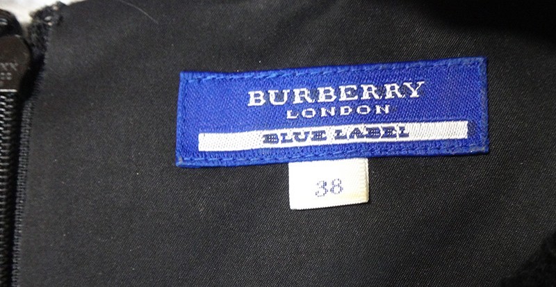 Burberry blue Label バーバリーブルーレーベル ワンピース サイズ38 レディース 黒 古着 中古 s02_画像9