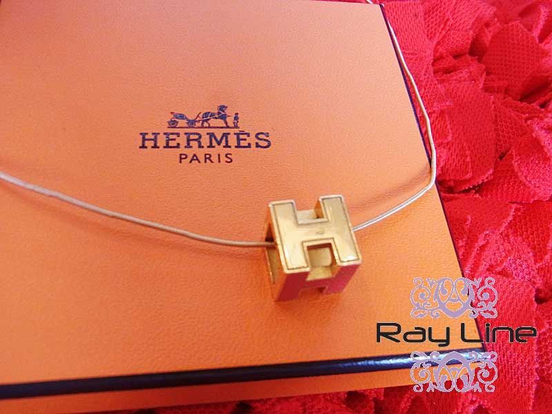 ＨＥＲＭＥＳ エルメス Ｈキューブ ネックレス G金具　 中古 _yo_画像1