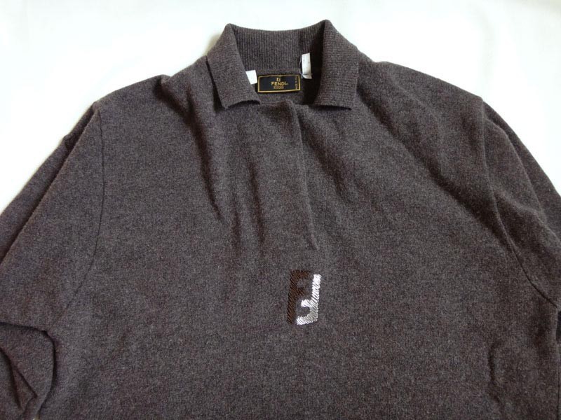 FENDI Fendi men's sweater cashmere entering Brown size old clothes [ used ] s02