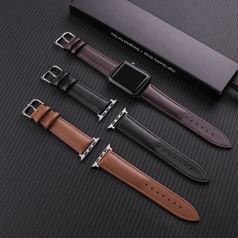 Apple アップルウォッチバンド 革交換バンド 42/44/45/49mm シリーズ2345678SE対応 時計替えベルトレザーベルト高品質 ダーク ブラウン nas.aglouvain.be