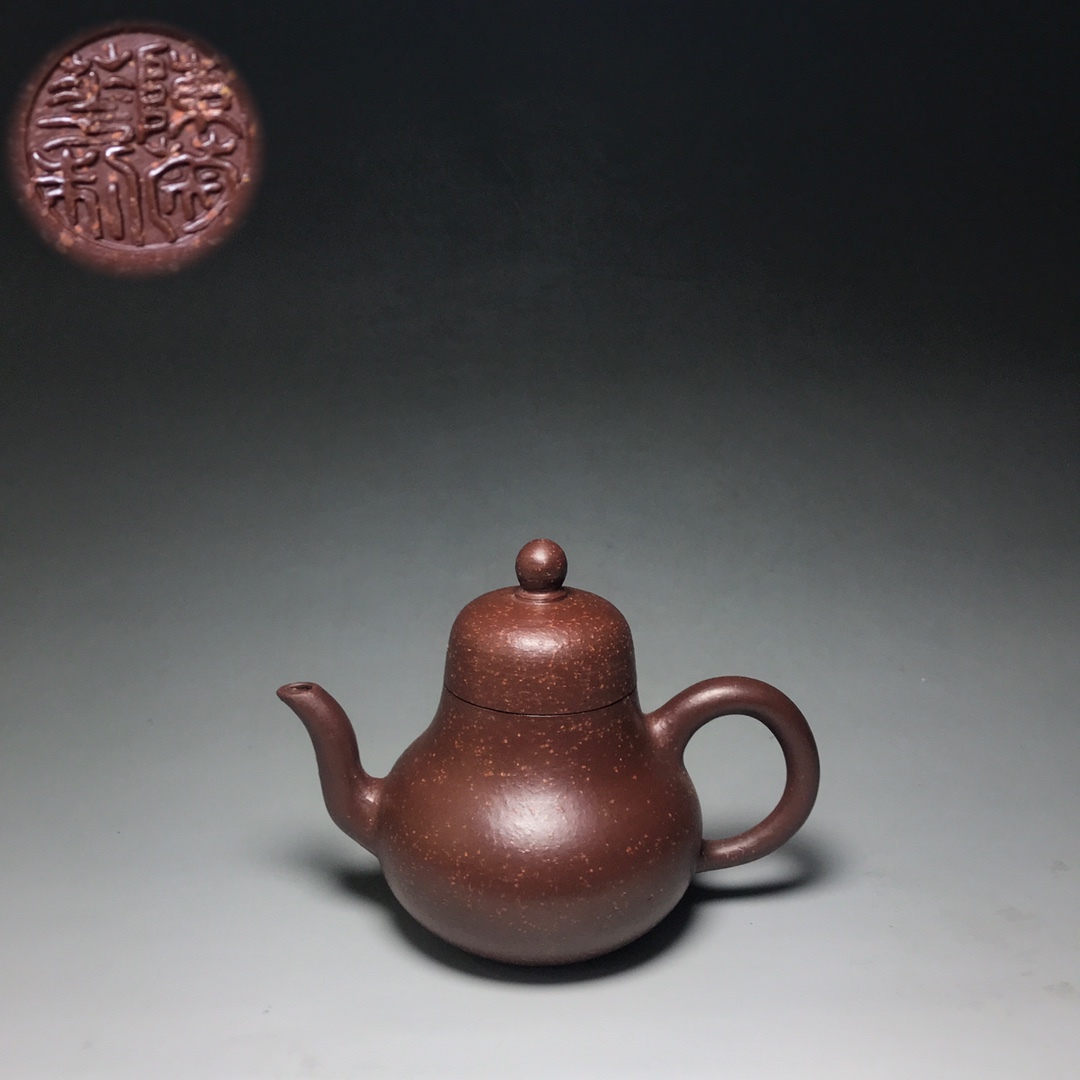 V4691:7 乾元宝庫 煎茶道具 紫砂壺 茶壺 急須【陳菊芳/紫砂壷】 工芸品