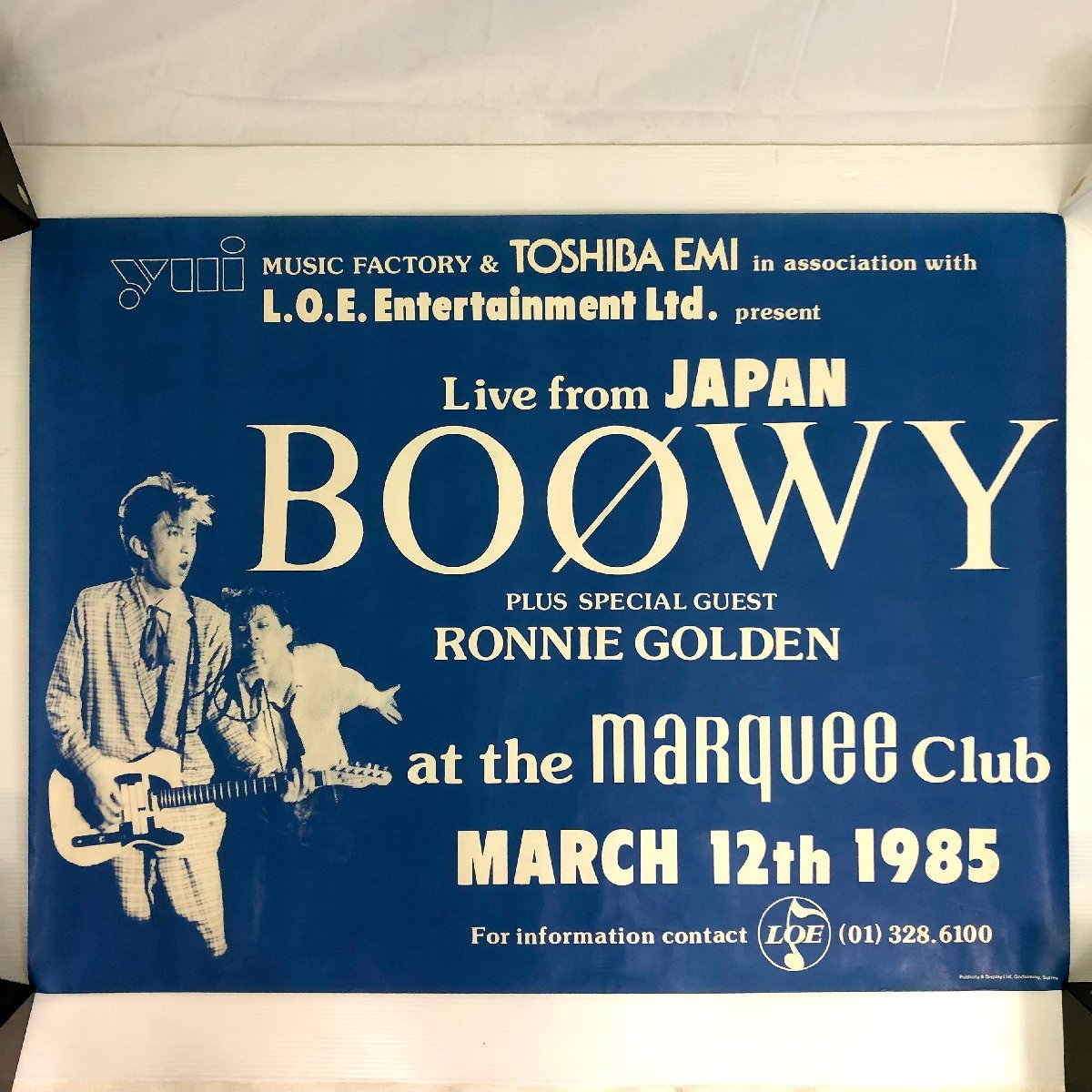 レア品 BOOWY ポスター マーキークラブ 希少品 当時物 オリジナル