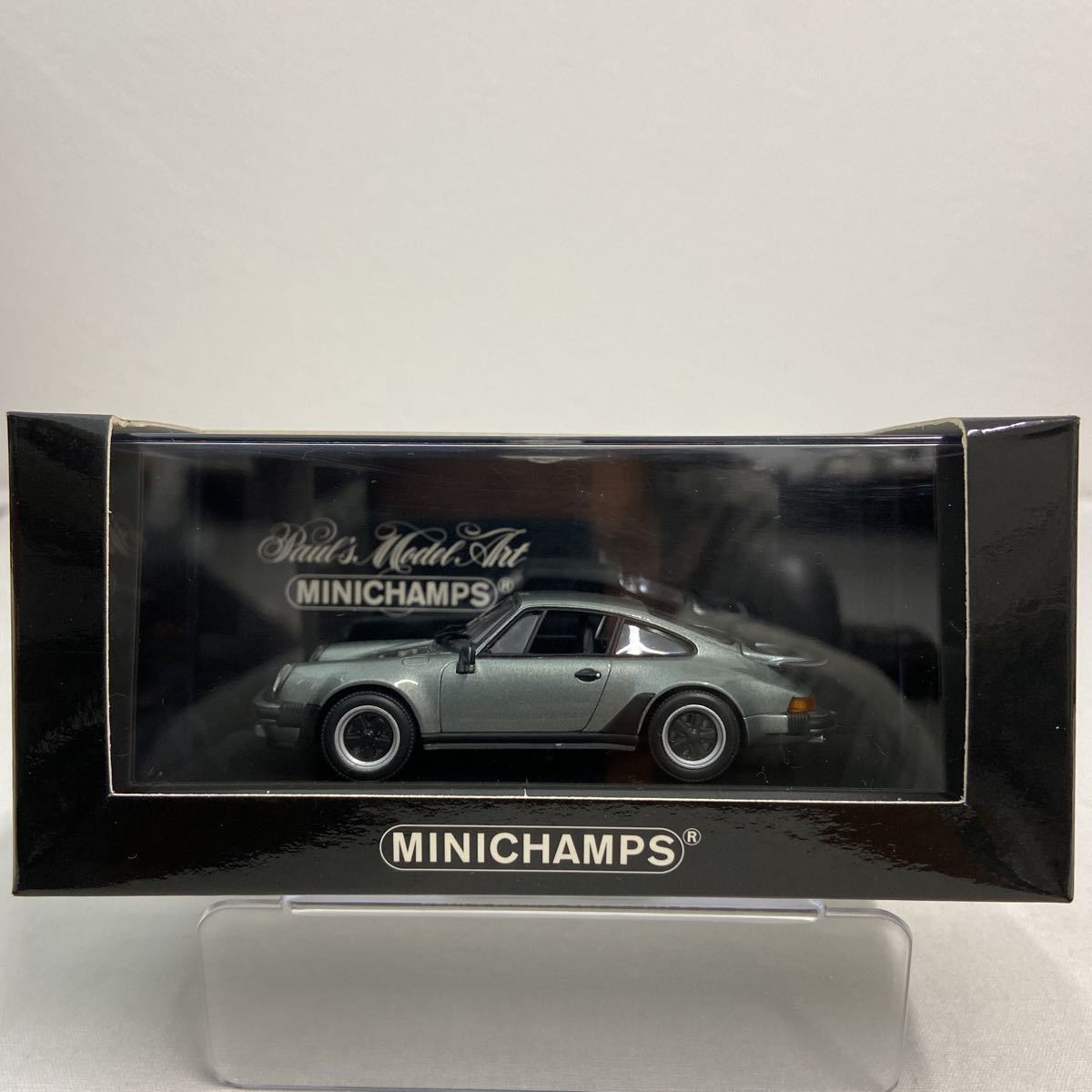 MINICHAMPS 1/43 PORSCHE 911 turbo 1977 год 930 type PMA Minichamps Porsche турбо воздушное охлаждение голубой металлик миникар модель машина 