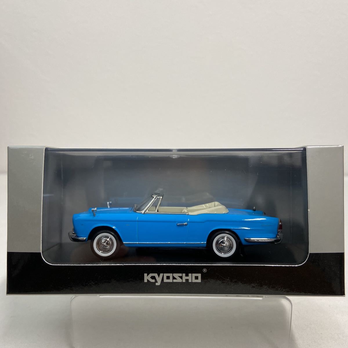 京商 1/43 PRINCE SKYLINE SPORT CONVERTIBLE R21B Blue 日産 プリンス スカイライン スポーツ コンバーチブル 国産 旧車 名車 ミニカー_画像1