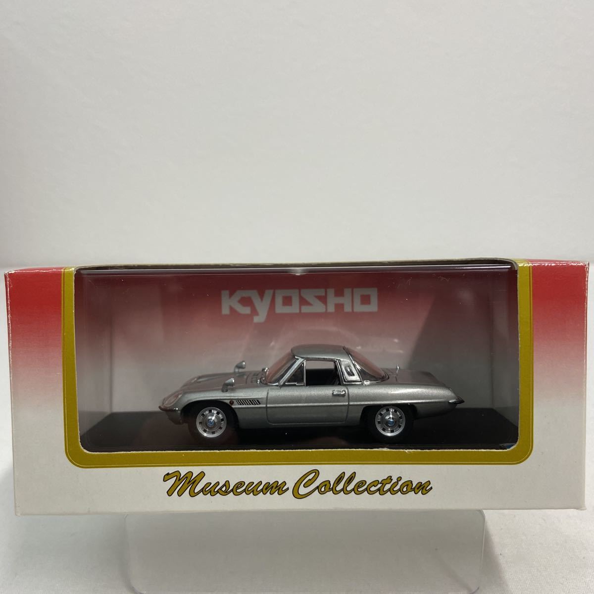 京商 1/43 MAZDA COSMO SPORT Silver マツダ コスモスポーツ L10B 1968年 国産 旧車 名車 ミュージアムコレクション ミニカー モデルカー_画像1