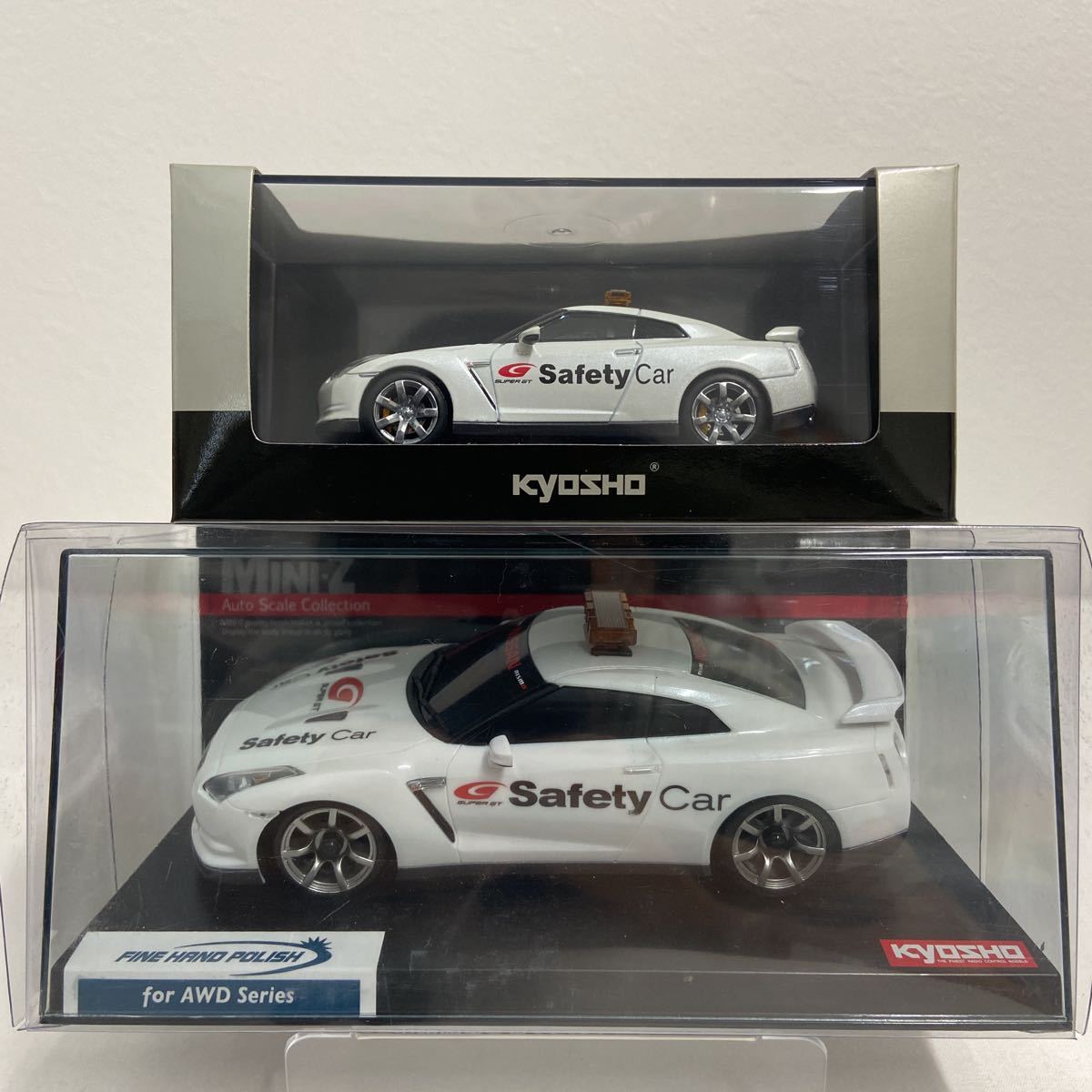 京商 MINI-Z NISSAN GT-R SUPER GT Safety Car R35 1/43 セット 日産 セーフティーカー ASC オートスケールコレクション RCボディ ミニカー_画像1