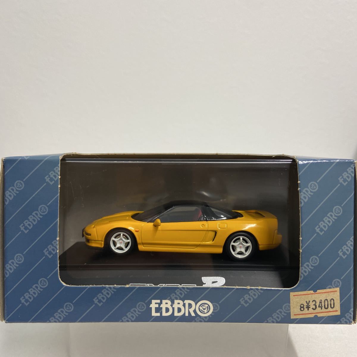 EBBRO 1/43 HONDA 承認 NSX TYPE R Indy yellow エブロ ホンダ NA1 タイプR TYPE-R イエロー 国産 旧車 名車 ミニカー モデルカー_画像1