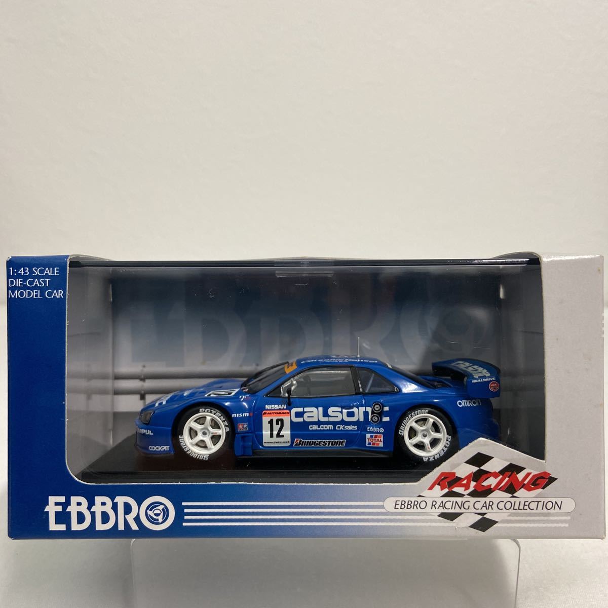 EBBRO 1/43 CALSONIC SKYLINE GT-R JGTC 2003年 #12 R34 NISSAN エブロ カルソニック 日産 スカイライン BNR34 ミニカー モデルカー_画像2