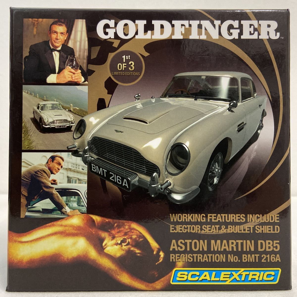 限定版 SCALEXTRIC 1/32 映画 007 Aston Martin DB5 James Bond Goldfinger ボンドカー スロットカー ミニカー ショーンコネリーフィギュア