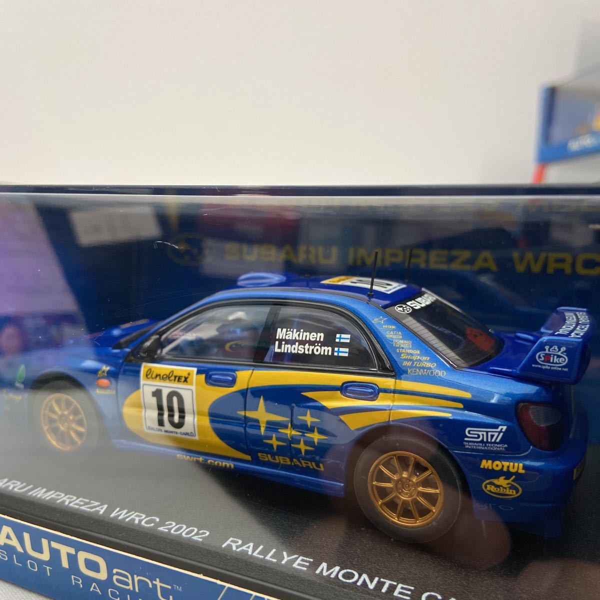 AUTOart 1/32 SUBARU IMPREZA WRC2002 год #10tomi*ma memory Monte Carlo Rally Subaru Impreza GDB круг глаз слот машина миникар 