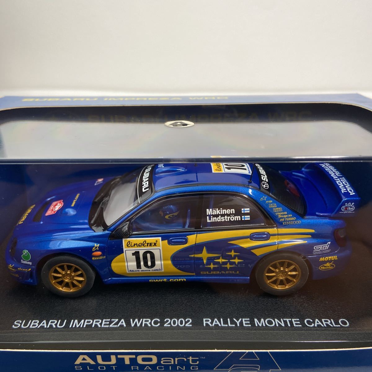 AUTOart 1/32 SUBARU IMPREZA WRC2002 год #10tomi*ma memory Monte Carlo Rally Subaru Impreza GDB круг глаз слот машина миникар 