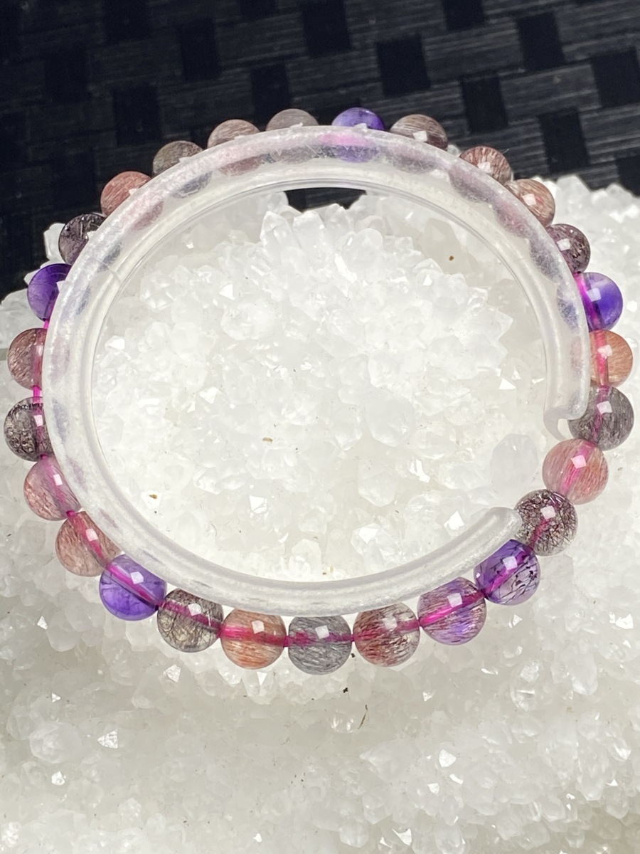 0613a622 極美品☆【120A極満針スーパーセブン】☆ブレス 6.5mm www
