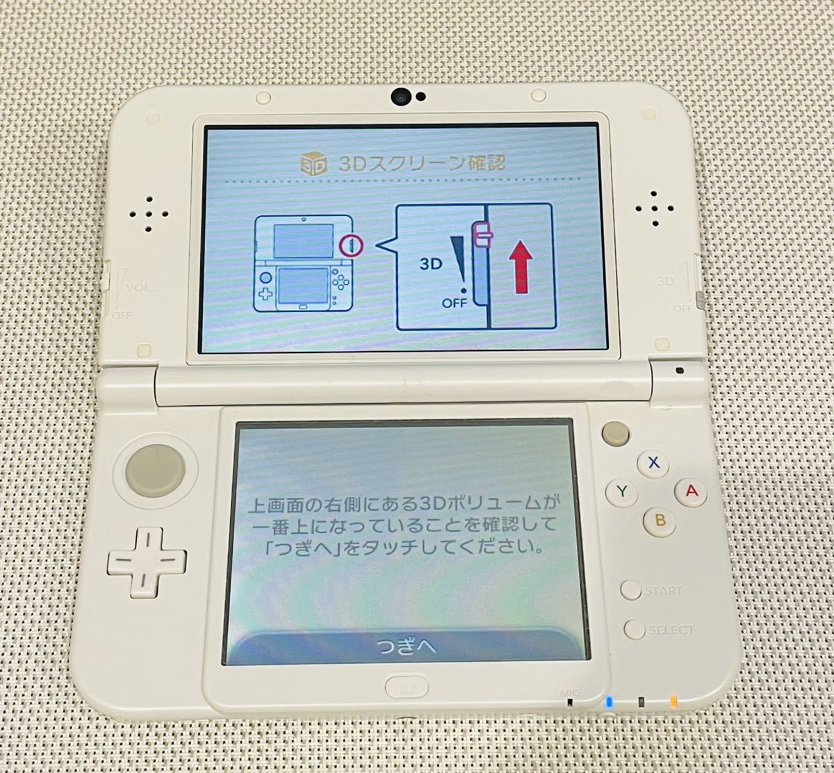 newニンテンドー3DS LL パールホワイト 本体動作品 送料無料 任天堂