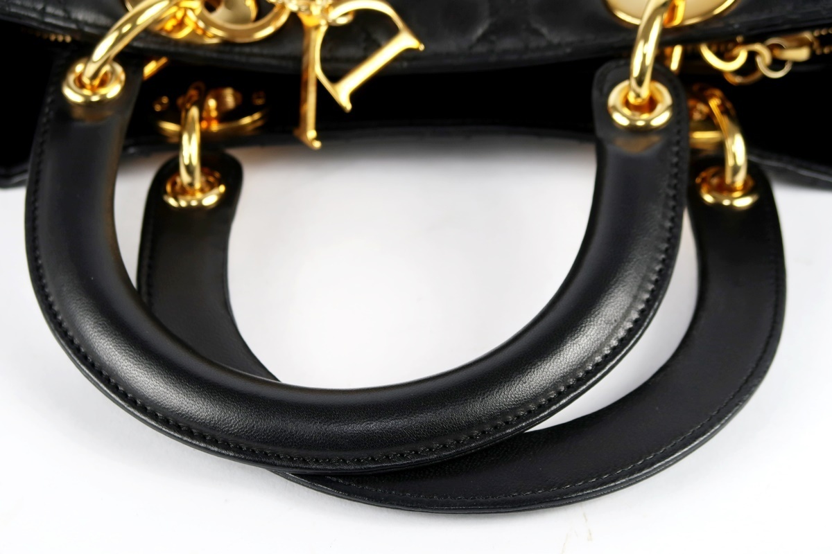最新のデザイン 【真贋鑑定済・送料無料】オールドディオールのハンドバッグ・正規品・ロゴ総柄・希少 ハンドバッグ