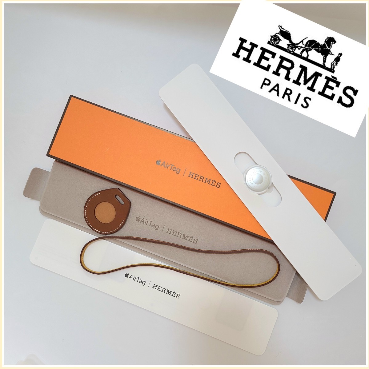 Apple AirTag 『Herms 』バッグアクセサリー | contifarma.pe