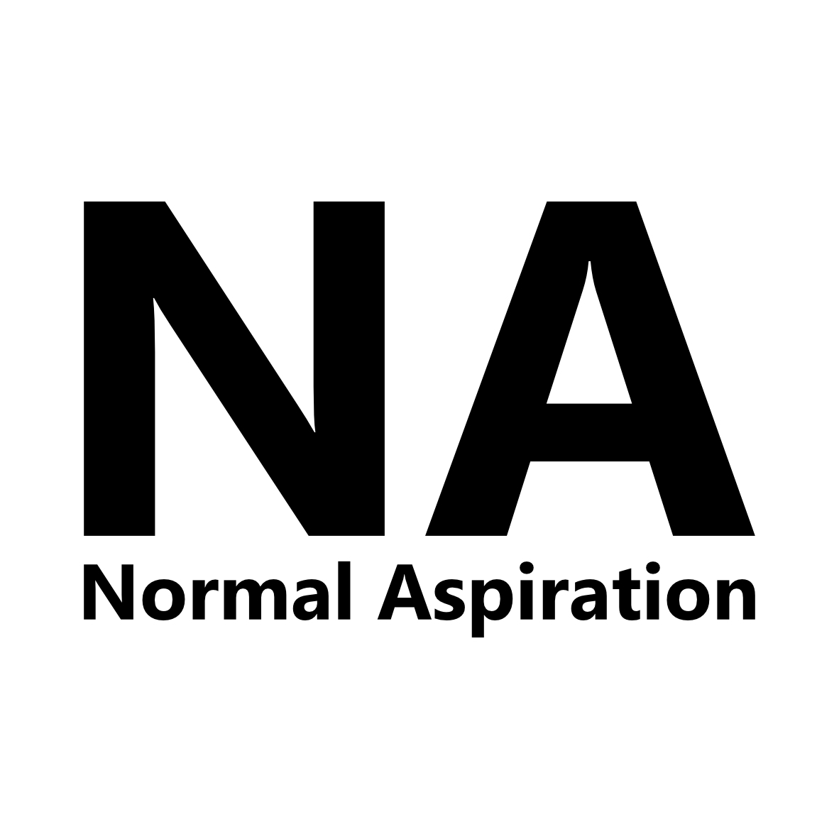 S. 149 NA Normal Aspiration 文字ステッカー カッティングステッカー_画像1