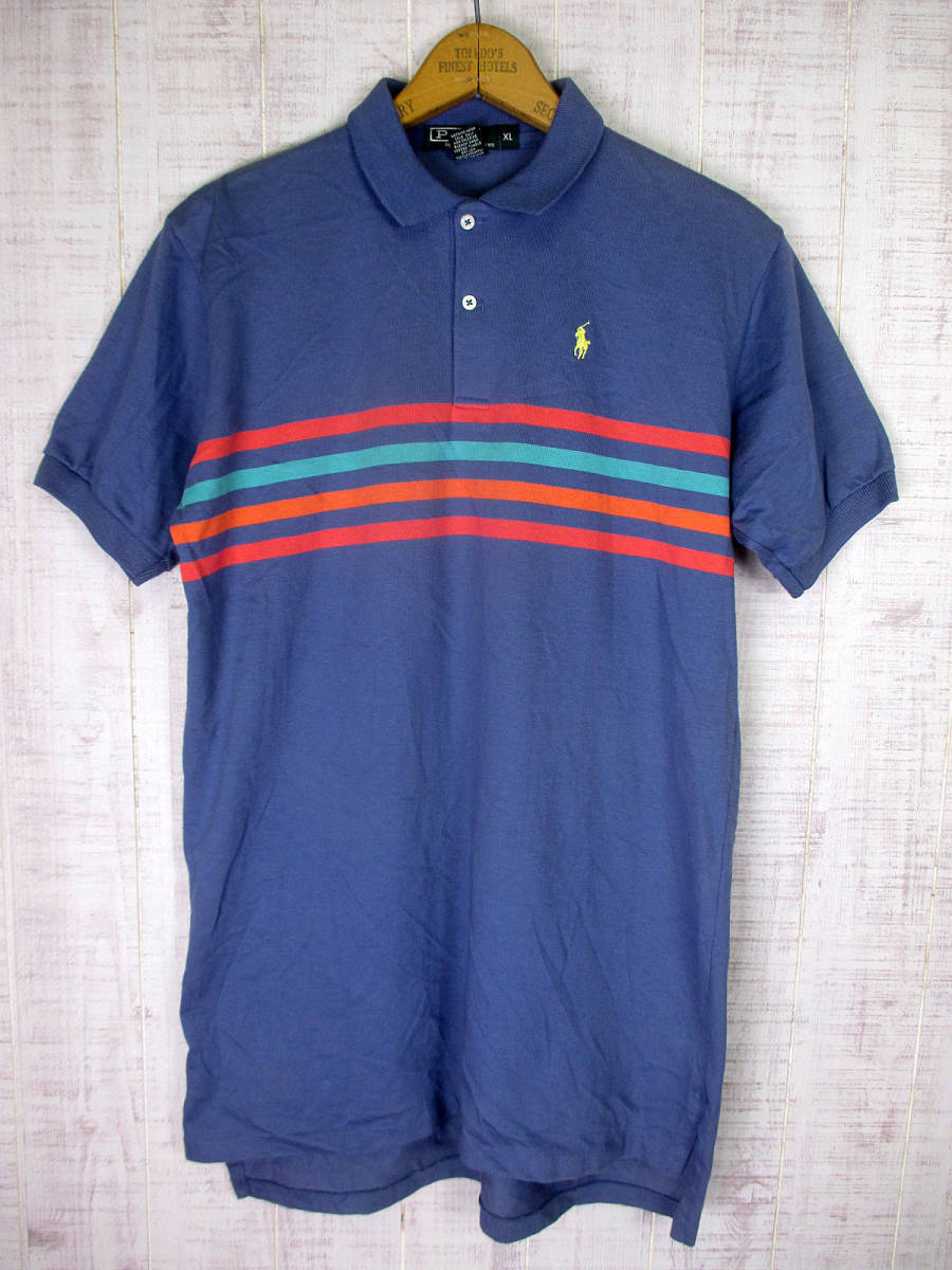 90's　ヴィンテージ　Ralph Lauren　ラルフローレン　ポロシャツ　USA製　キッズ　XL_画像1