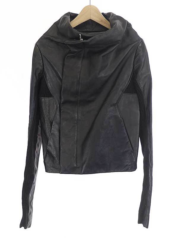 Rick Owens リックオウエンス 11AW リブニットコンビカーフレザー