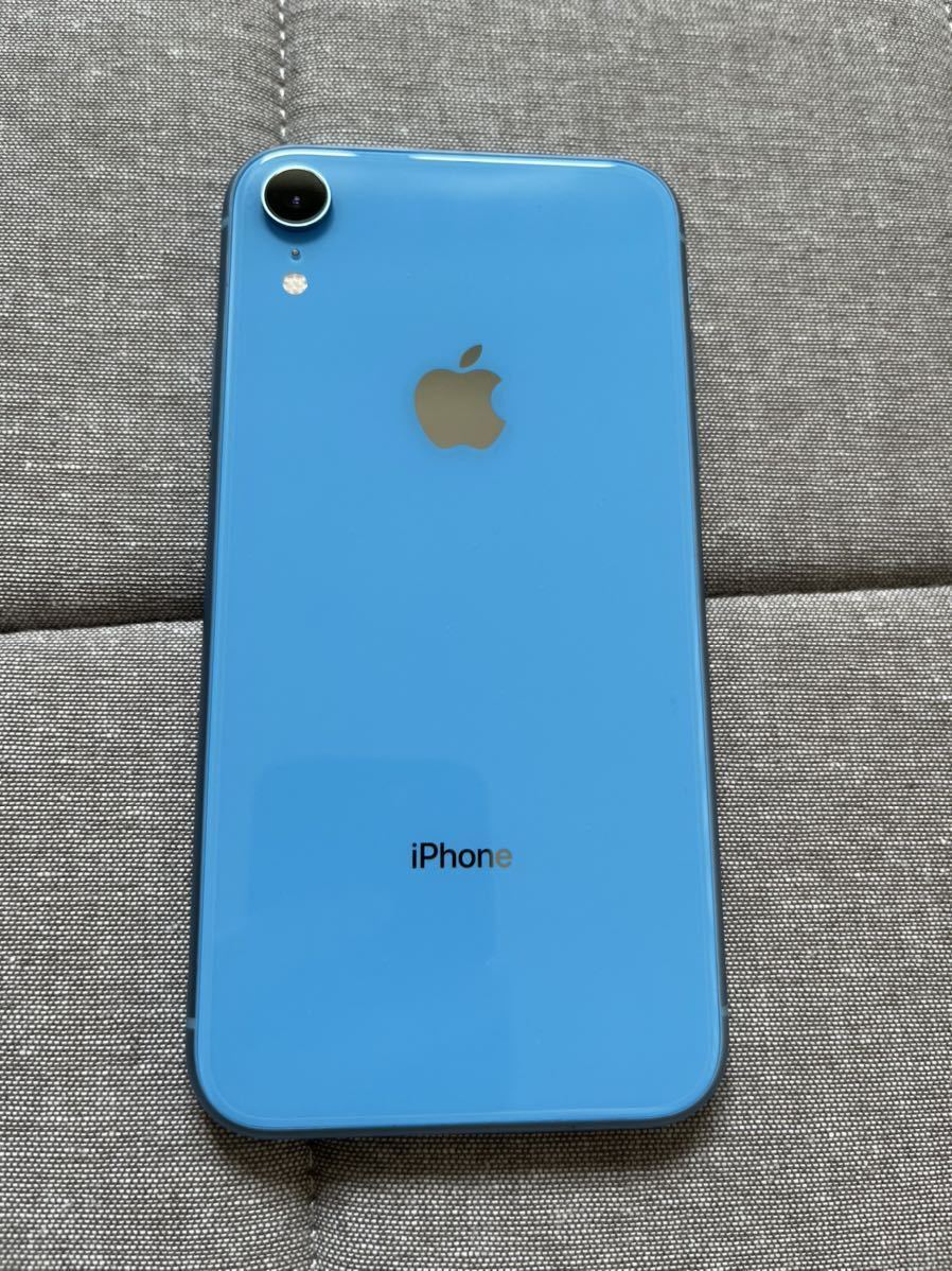 ◇美品◇iPhoneXR ブルー 128GB ドコモ版SIMロック解除済みSIMフリー
