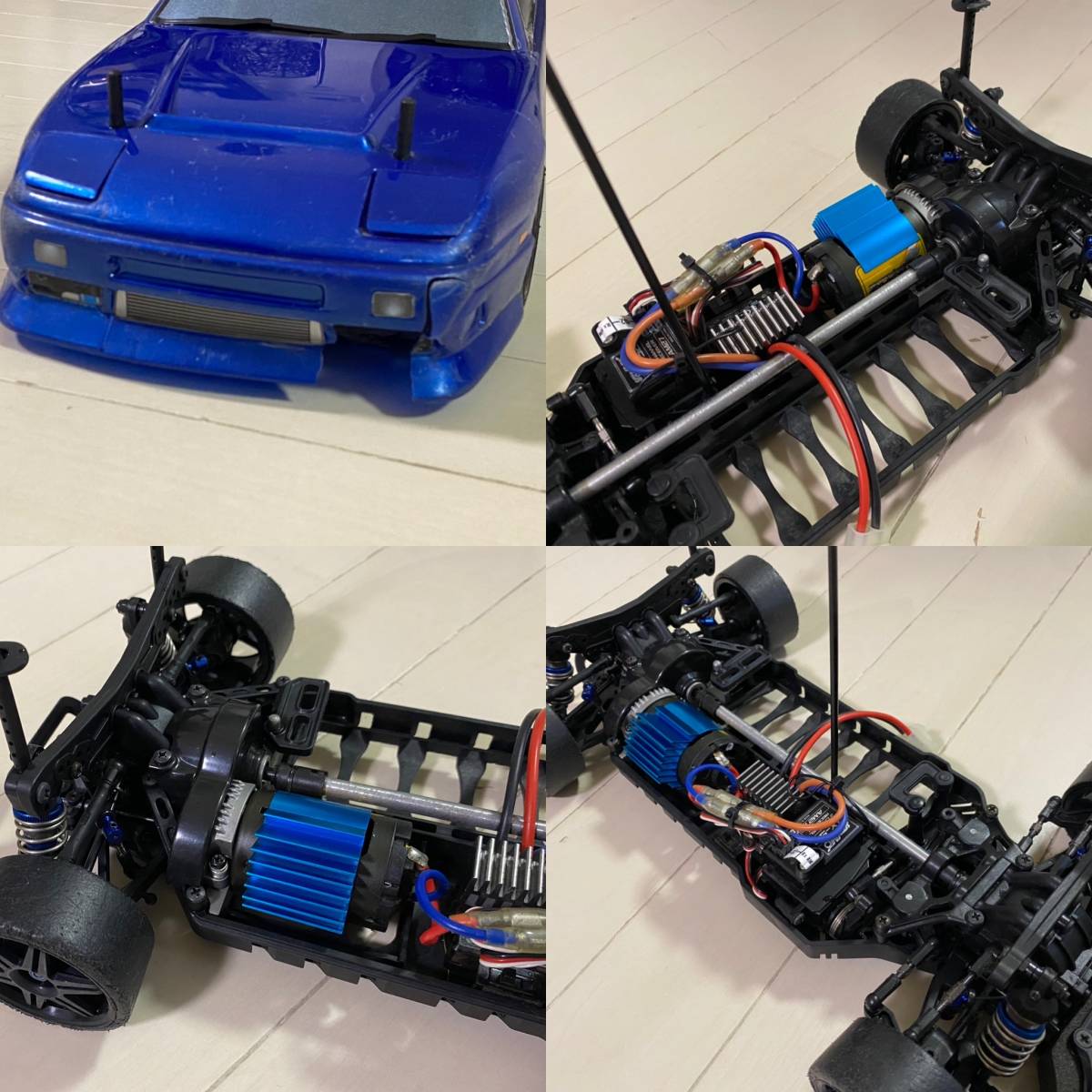 【送料込み・即決！】ヨコモ ドリフトパッケージ(ドリパケ) 180SX フルセット！動作確認済み。急速充電器&アルミパーツ付