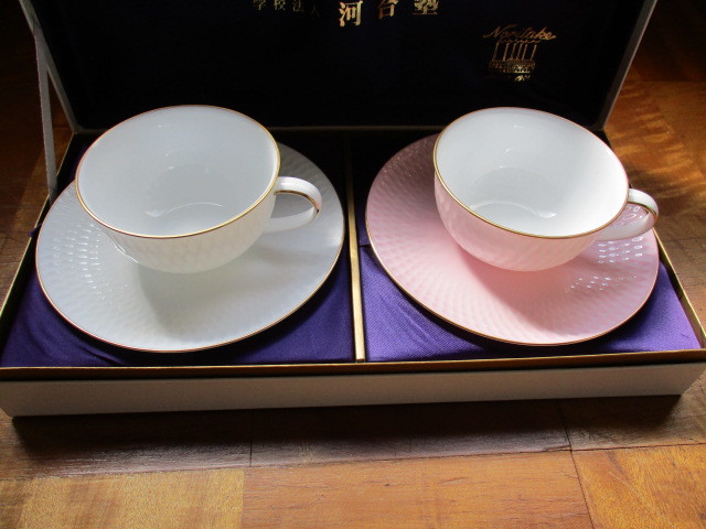 ダイヤモンドコレクション ノリタケ カップ＆ソーサー 2客 Noritake