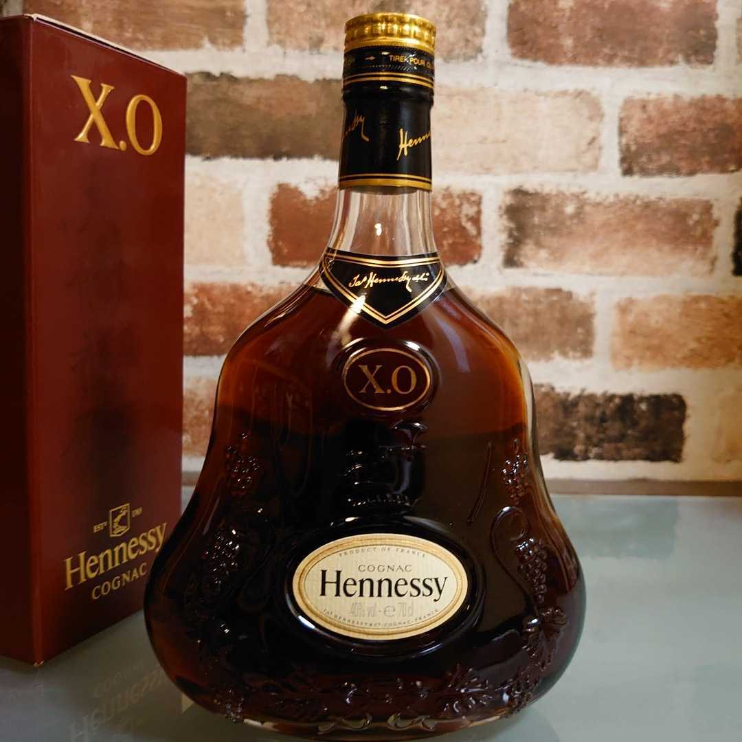 未開栓 箱付き 旧ボトル Hennessy ヘネシー XO クリアボトル 金キャップ 40% 700ml 7