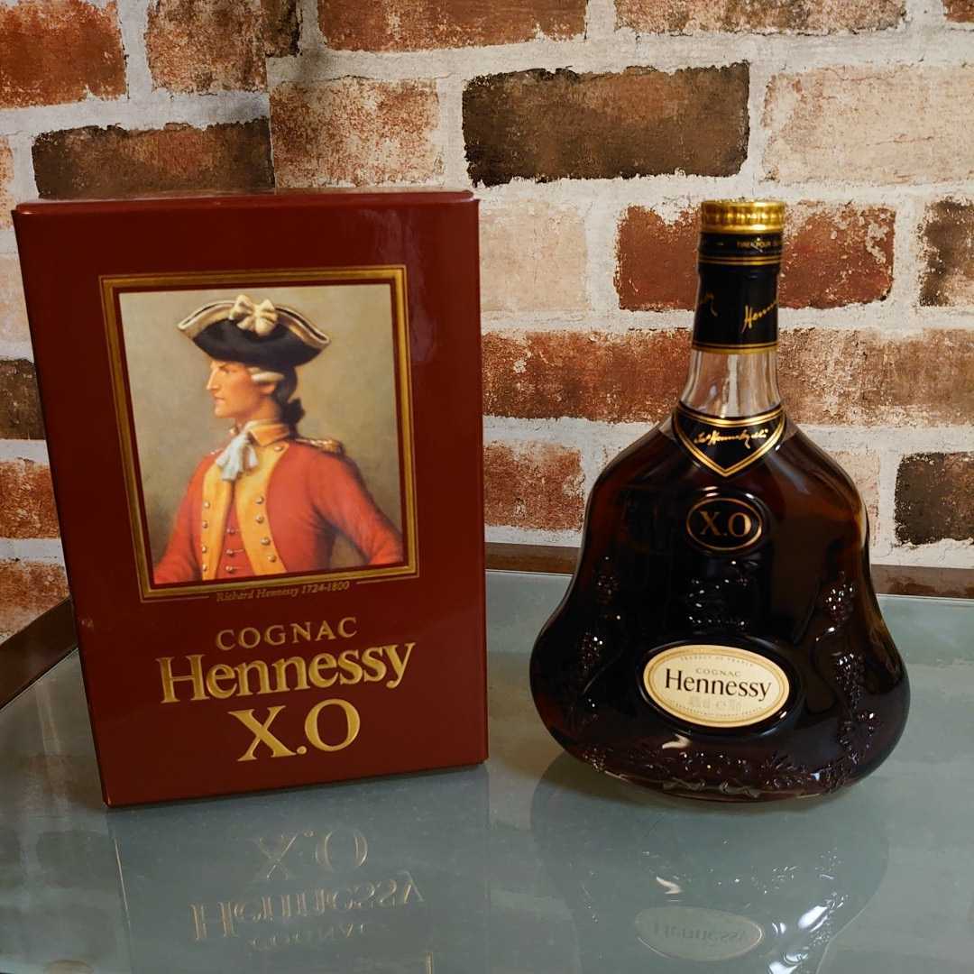 未開栓 箱付き 旧ボトル Hennessy ヘネシー XO クリアボトル 金キャップ 40% 700ml 1