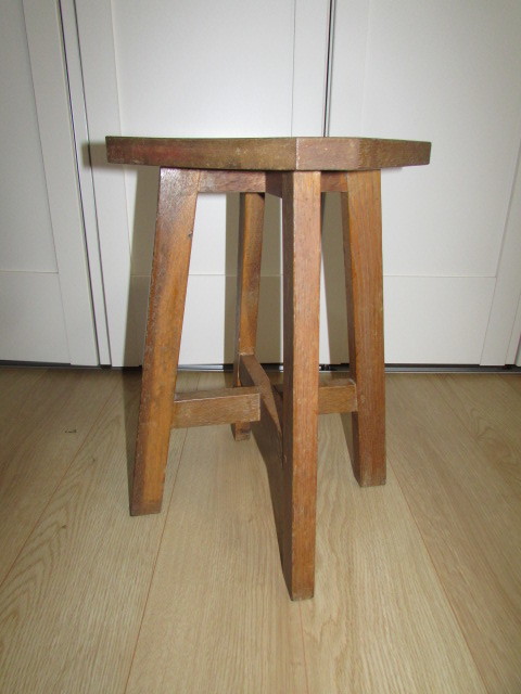 （　会津若松・旧家・蔵出し　)戦前(　古い味わいのある木製椅子・NO1 　）貴重・珍品_画像3