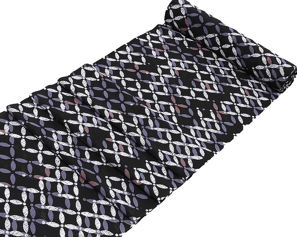 夏物 小紋 反物 ポリエステル 絽 市田ひろみ 七宝模様 洗える小紋 新品 未仕立 gzerosolucoes.com.br