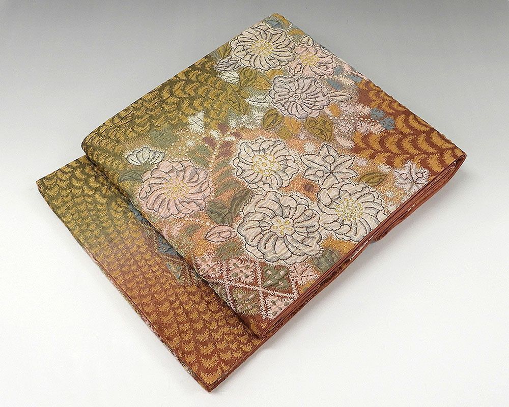 袋帯 正絹 膨れ辻が花模様 袋帯 良品 リサイクル notariagervasio.cl