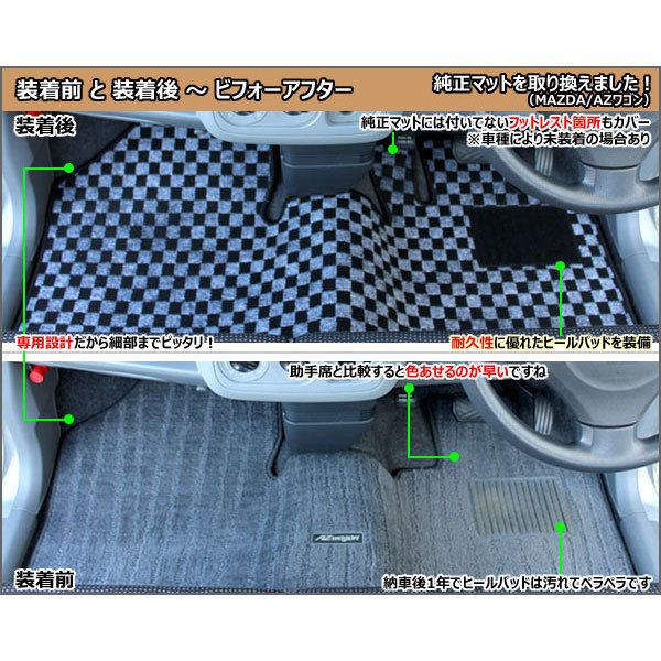  half-price SALE floor mat Benz CLS Class W219 right H H17.02-23.02[ that day shipping nationwide equal free shipping ][ check pattern gray ]