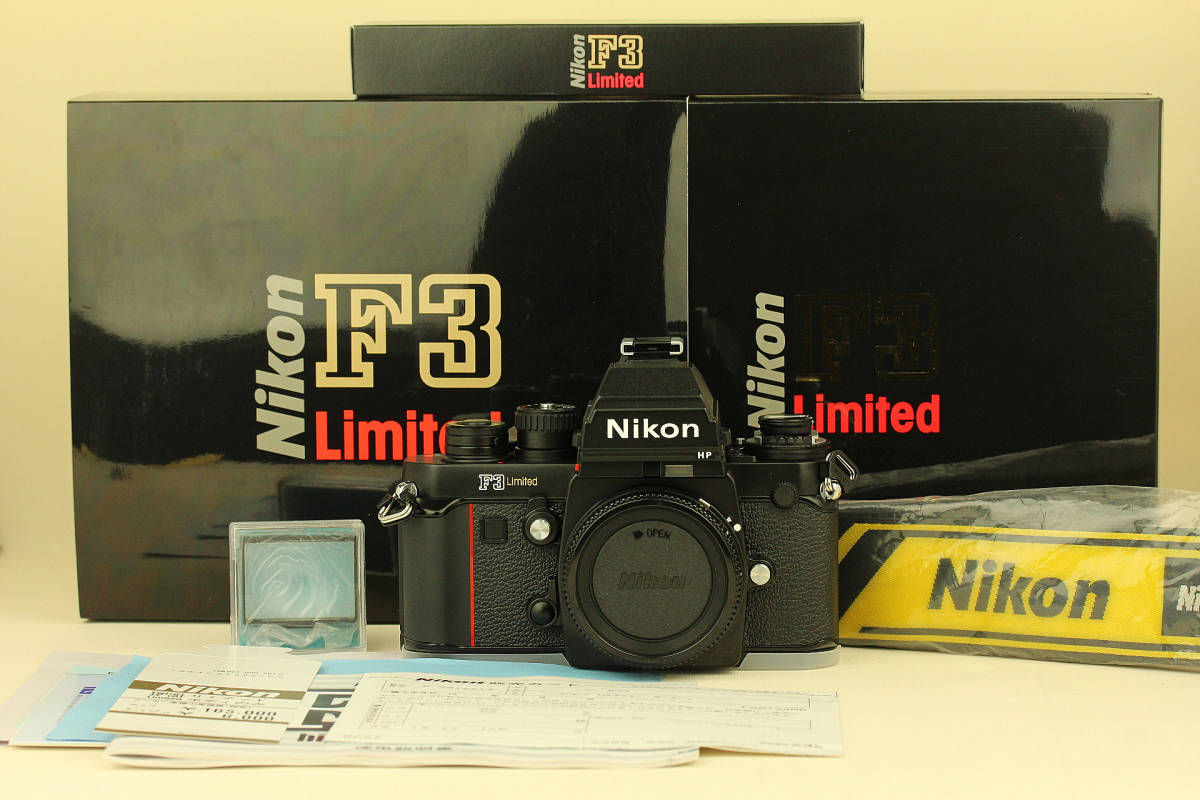 新品同様 Nikon F3 HP Limited Black Body Film Camera カメラ ...