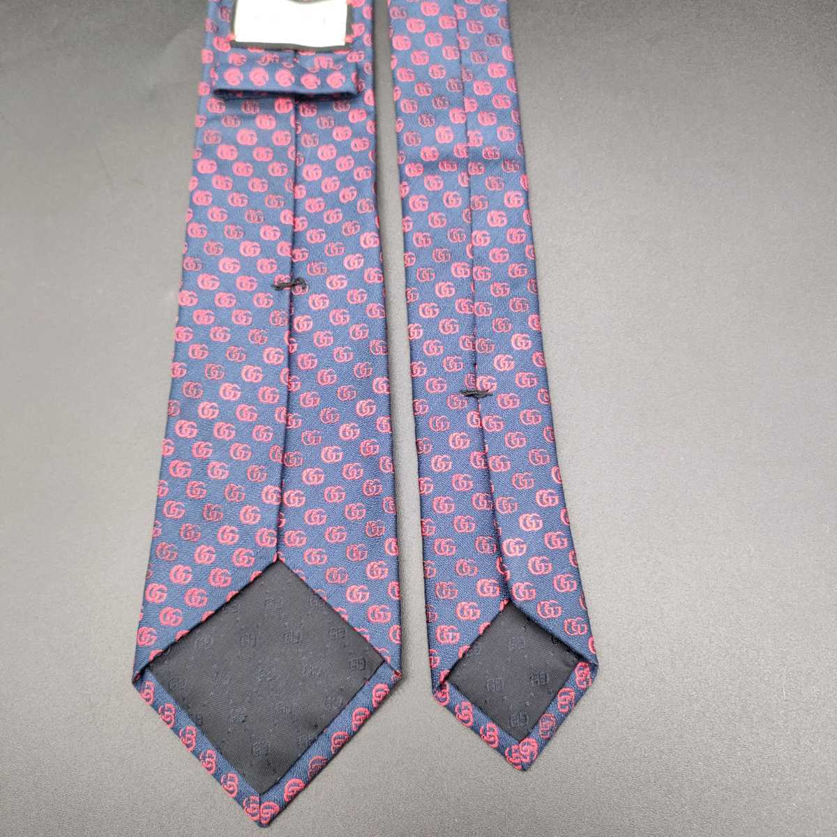 美品 GUCCI BEE GG カジュアル グッチ ドット ナロー ネイビー