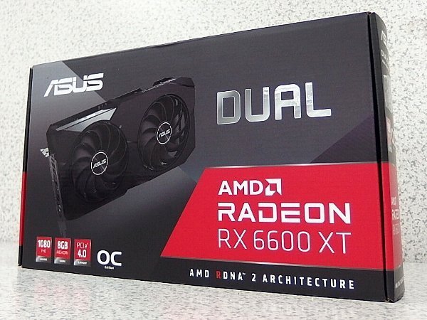 ■α 4台入荷 未使用未開封品 DUALシリーズ 2倍のファンで2倍の楽しさ ASUS AMD Radeon RX6600 8GB GDDR6 DUAL-RX6600-8G