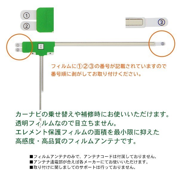 送料無料 両面テープ付 ナビ載せ替え、地デジ 補修 即決価格 新品 汎用/クラリオン パナソニックL型フィルム+両面テープ NX714 G11MO44C_画像3