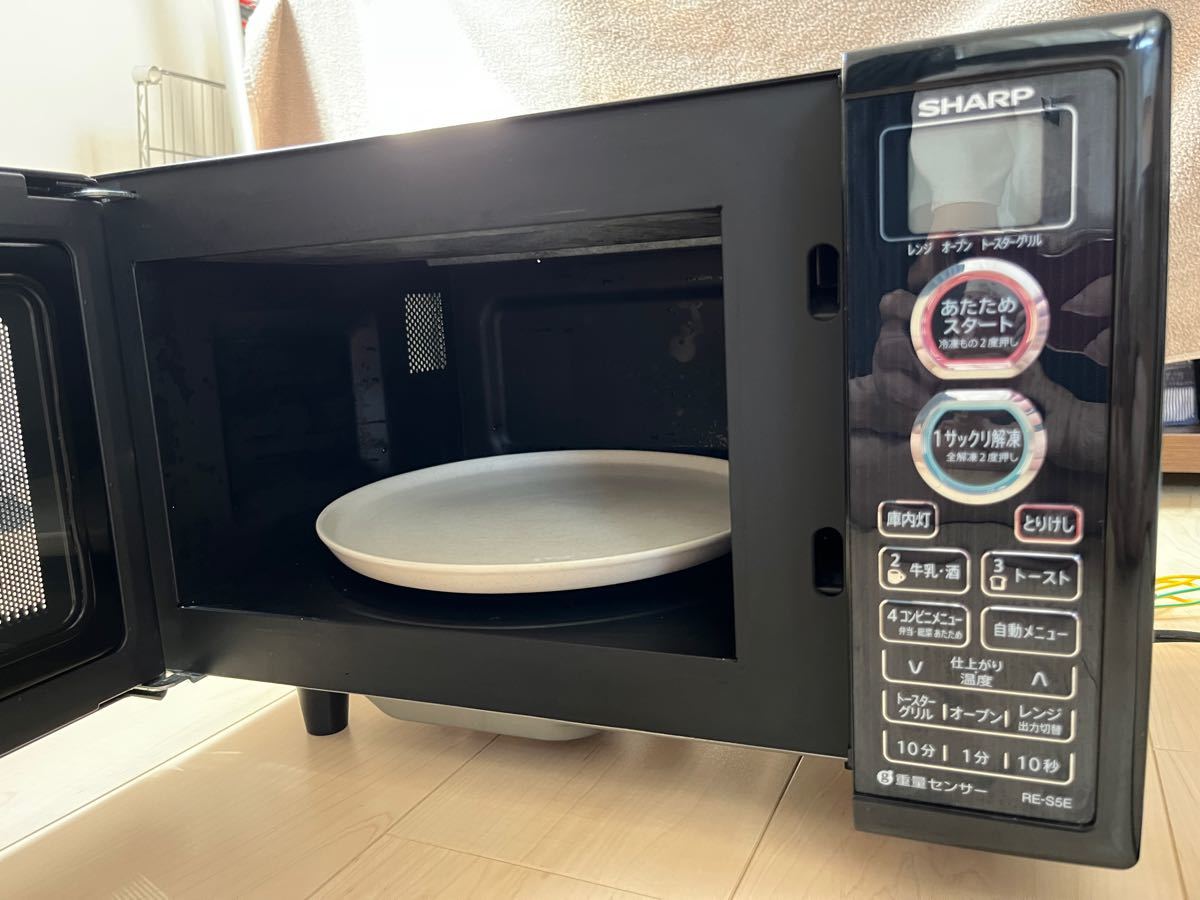 得価最新品 シャープ 電子レンジ RE-TM18-B 単機能レンジ 18L ブラック