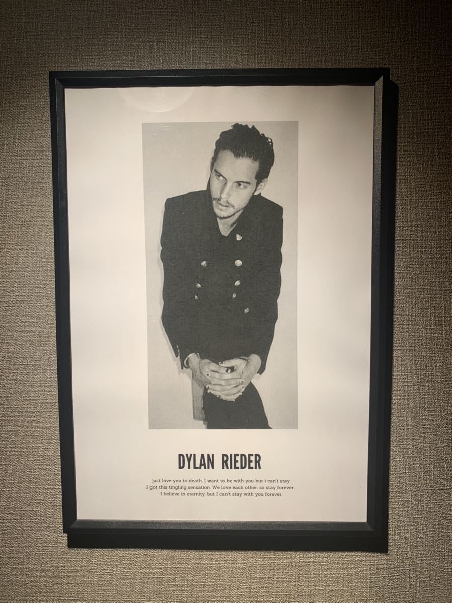 DYLAN RIEDER デュラン リーダー A4 ポスター 額付き 送料込_画像1