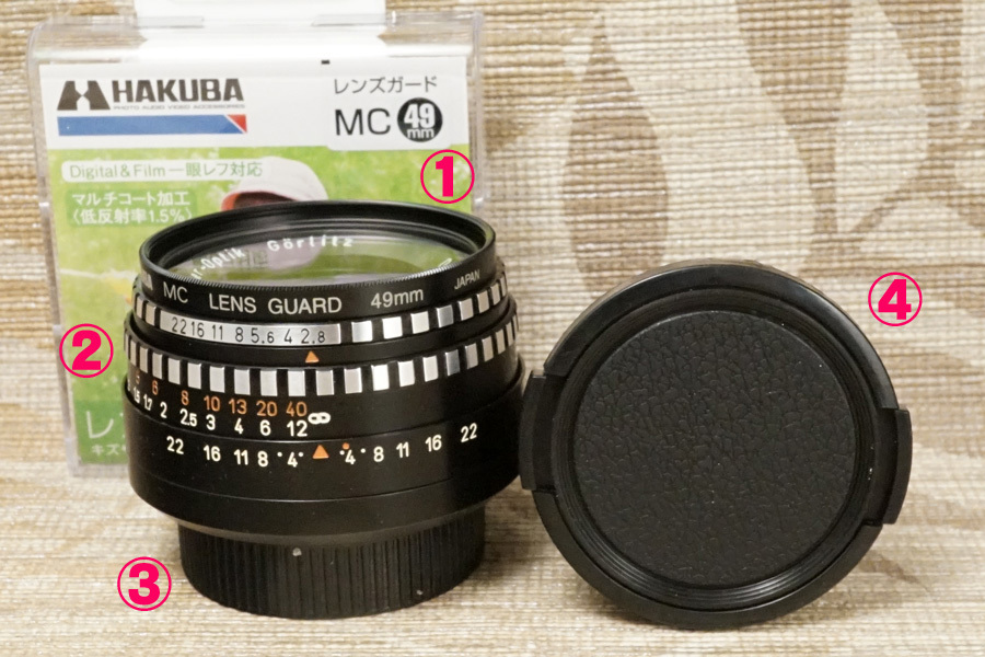 Meyer-Optik Görlitz (マイヤーオプティック・ゲルリッツ)　旧東ドイツ製標準レンズ　Domiplan 50mm/f2.8 zebra（超美品/整備済）M42_開放時絞り羽根顔出ししないよう処置済です
