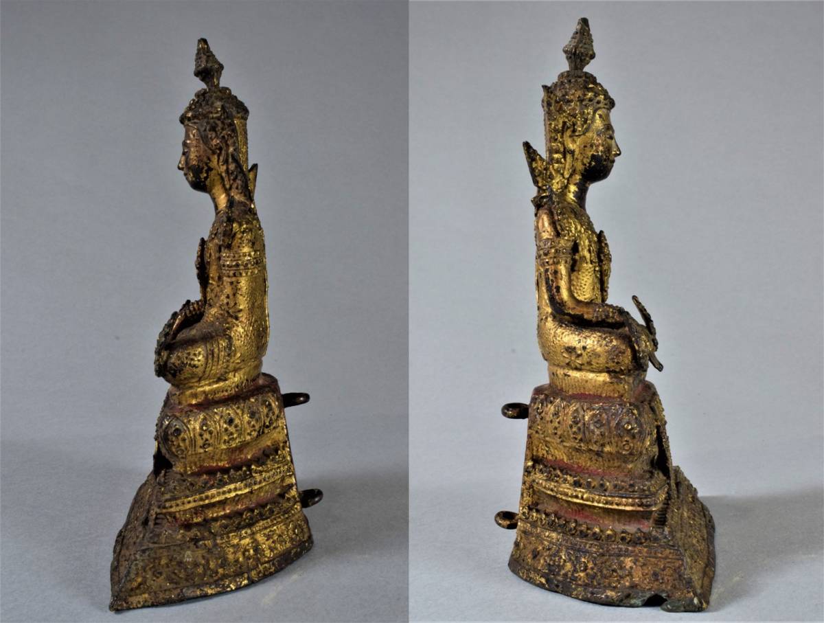 中国 古銅鍍金 チベット仏 仏像 置物 M R4187 | kusawestern.co.ke