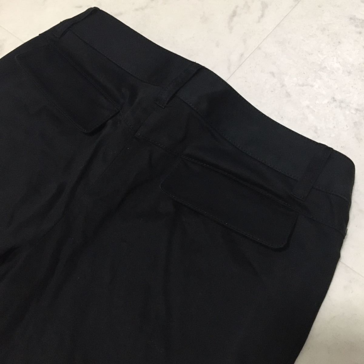 # beautiful goods Queens Court QUEENS COURT made in Japan black black side ribbon white lady's bottoms pants shorts 2 number M size 38
