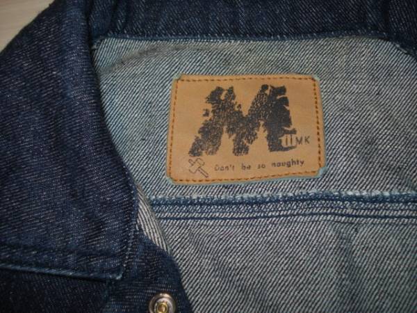 iiMK Michel Klein I I.M ke- made in Japan * denim jacket jeans Denim jacket lady's outer cotton 40 number 11 number L size 