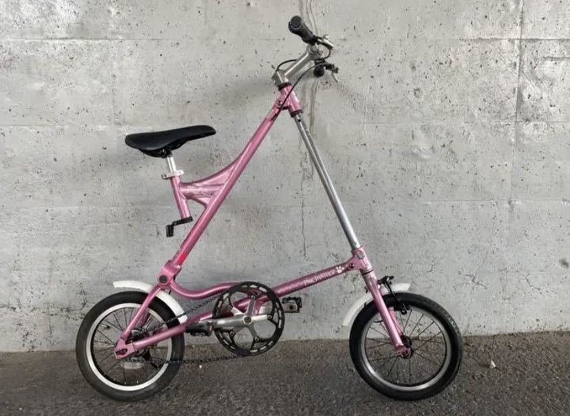 自転車本体 ☆ピンクパンサー折り畳み自転車☆14インチ☆送料無料☆